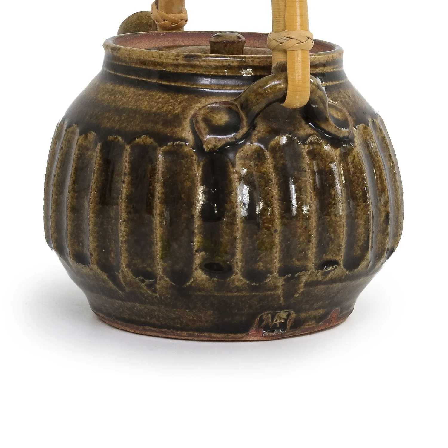 Warren MacKenzie - Brown Faceted Teapot (INV# NP3264) — The Nevica